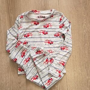 Nick Mack Kids Fire Truck Matching Set - Gray and Red